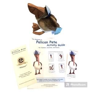 Vtg Fiesta Pelican Plush Stuffed Animal Pete Collectable Classroom Educational